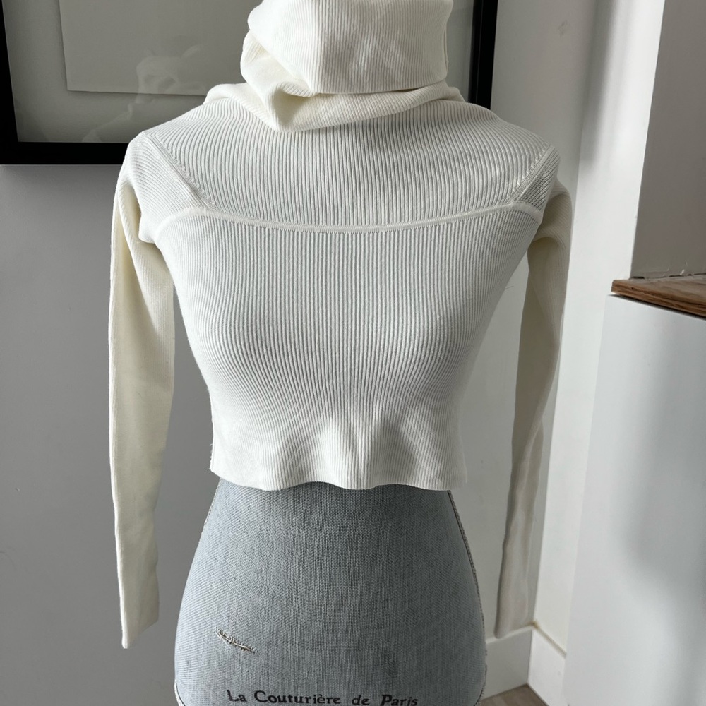 Aritzia Wilfred Off-White Turtleneck Sweater NEW WITH TAGS